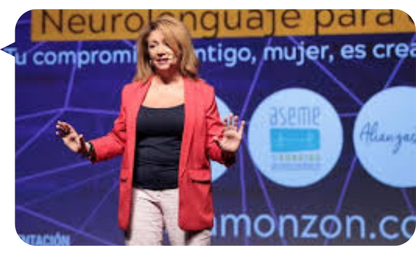 En esta imagen, Lidia Monzón posa sonriente en el atril de The Westin Palace Madrid, un lugar emblemático para eventos importantes. Vestida con un elegante vestido azul, Monzón refleja la distinción y el prestigio de la ocasión. La decoración clásica del fondo, con esculturas y una chimenea, añade un toque de sofisticación al evento, subrayando su participación en una gala de liderazgo y mentoría. Con su experiencia como conferencista y mentora, Lidia sigue marcando una huella en el ámbito del desarrollo personal y profesional.